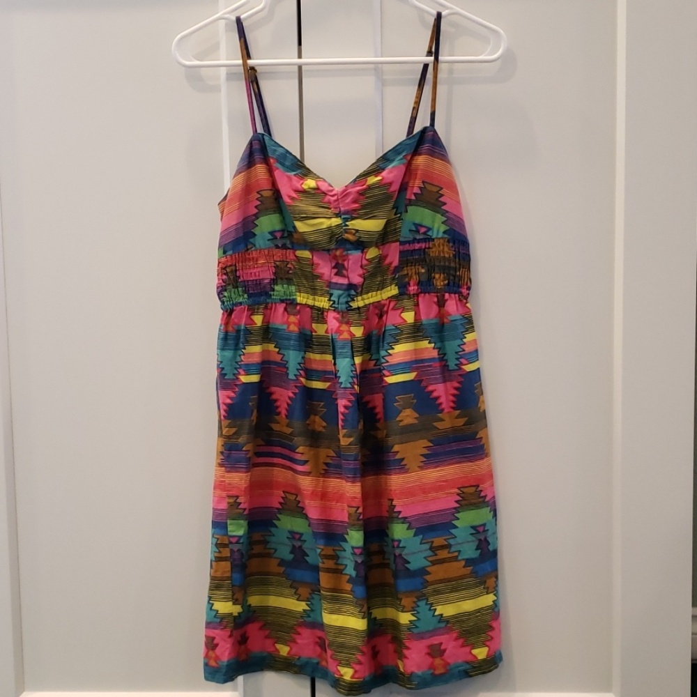 Billabong Aztec Tribal Rainbow Dress